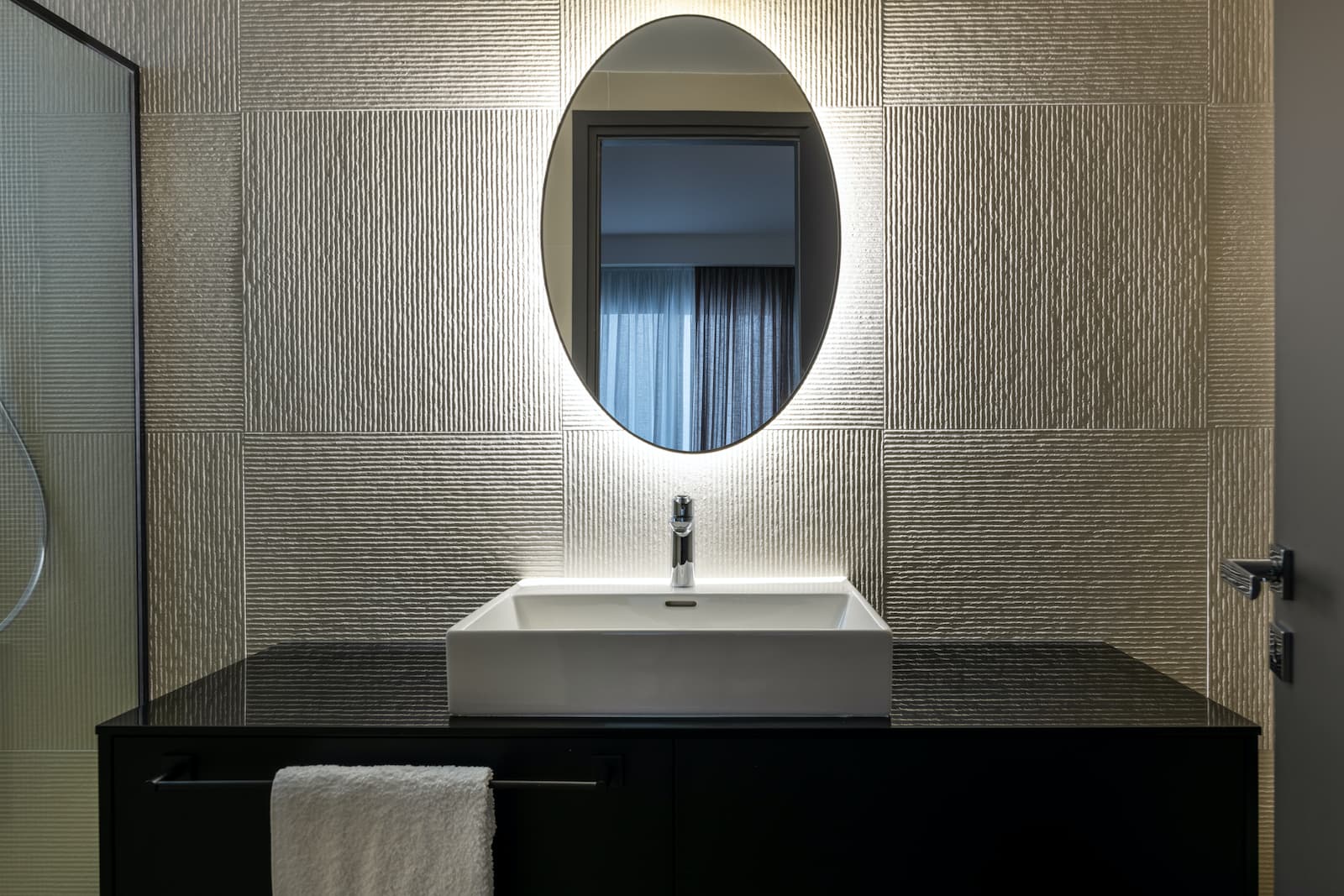 Έπιπλα μπάνιου ακρυλικό μαύρο gloss